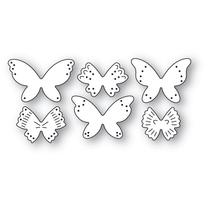 Poppystamps Die - Nordic Butterfly Trio