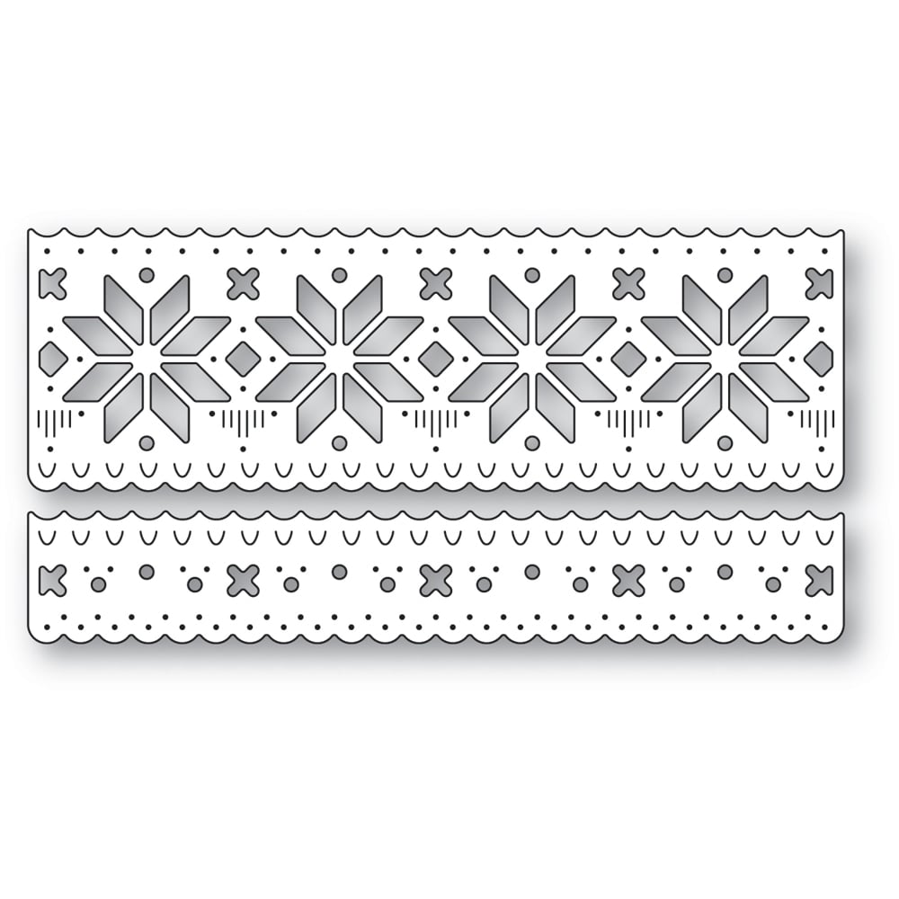 Poppystamps Die - Nordic Wintertide Border Set