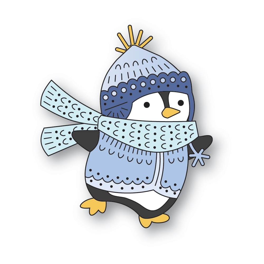 Poppystamps Die - Nordic Playful Penguin