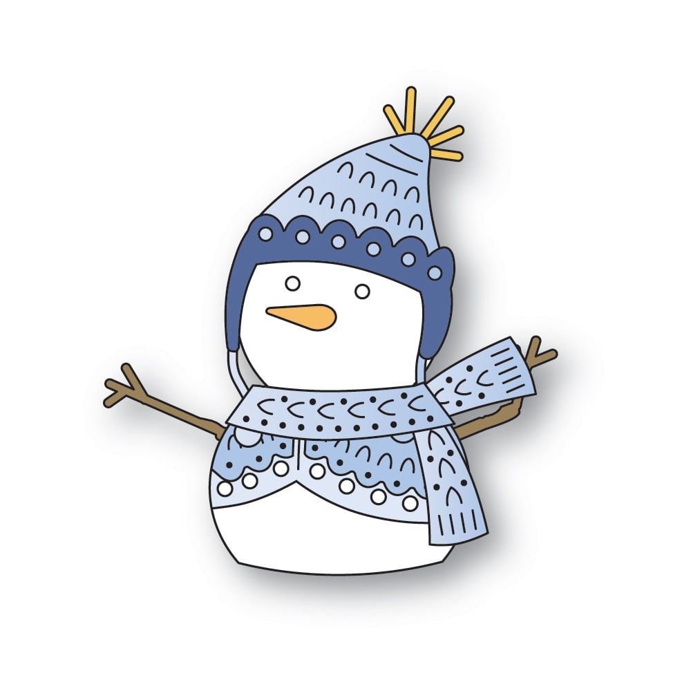 Poppystamps Die - Nordic Happy Snowman