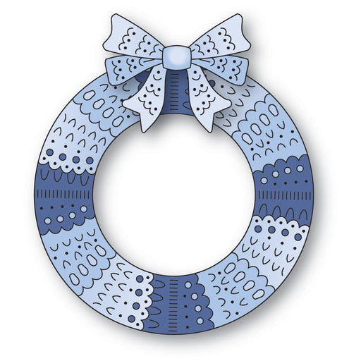 Poppystamps Die - Nordic Wreath and Bow