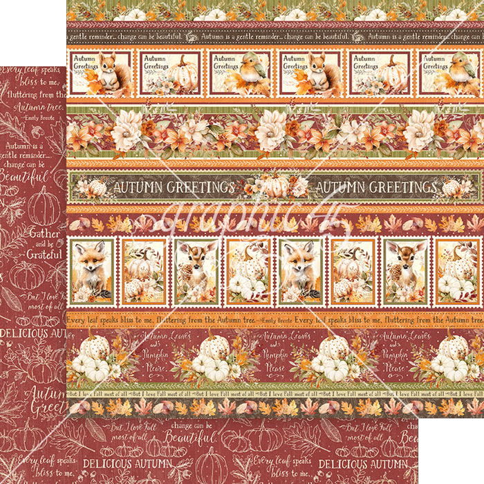 Graphic 45 Autumn Greetings - Thanks & Giving