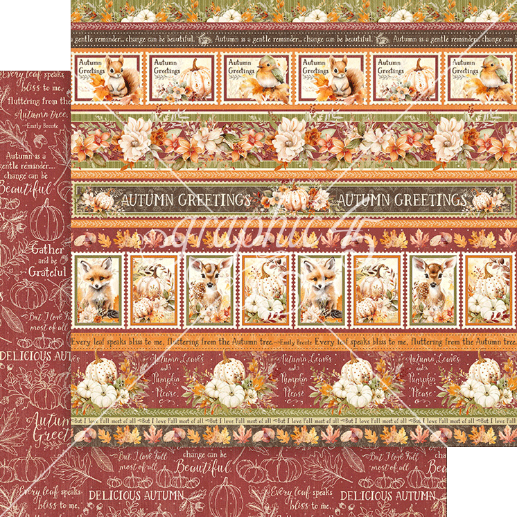 Graphic 45 Autumn Greetings - Thanks & Giving