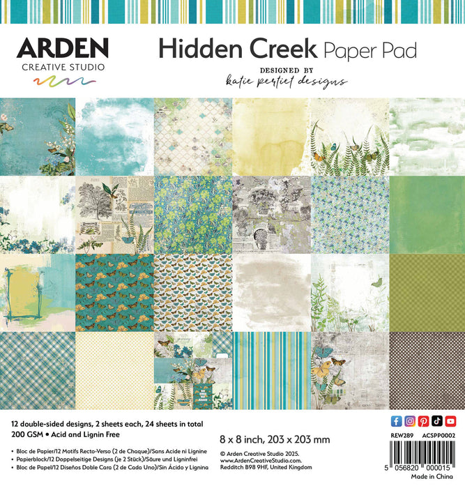 Arden Creative Studio Hidden Creek - 8x8 Paper Pad
