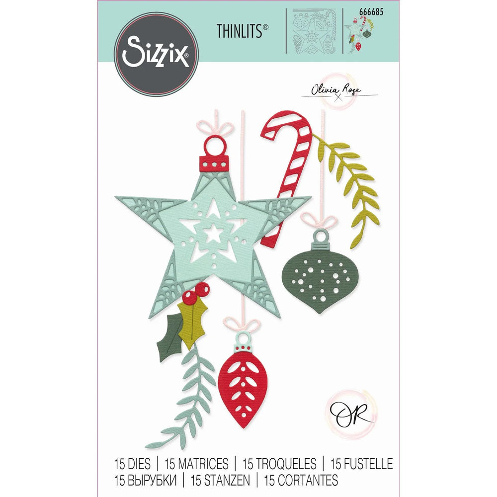 Sizzix Thinlits Die - Festive Decorations