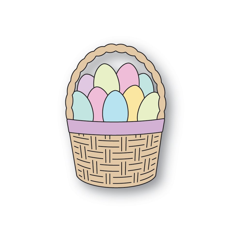 Memory Box Die - Woven Basket Of Eggs