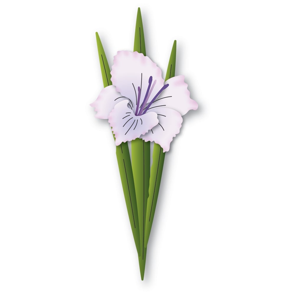 Memory Box Die - Gladiola Blossom and Leaves