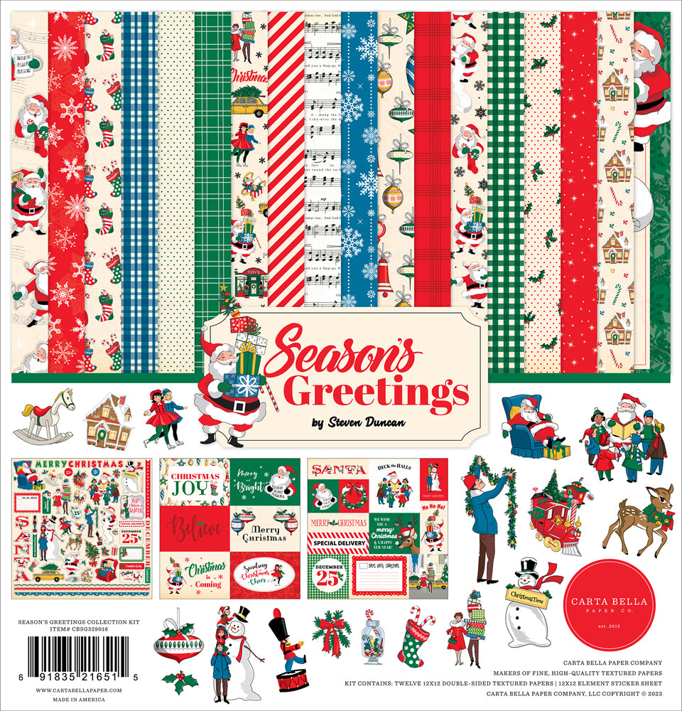 Carta Bella Season's Greetings - 12x12 Collection Kit