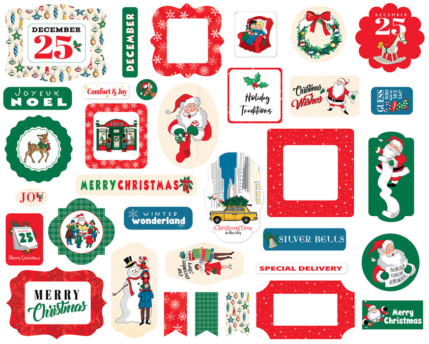 Carta Bella Season's Greetings - Ephemera Icons