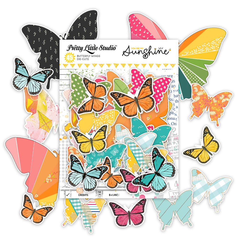 Pretty Little Studio You Are My Sunshine - Butterfly Wings Die Cuts