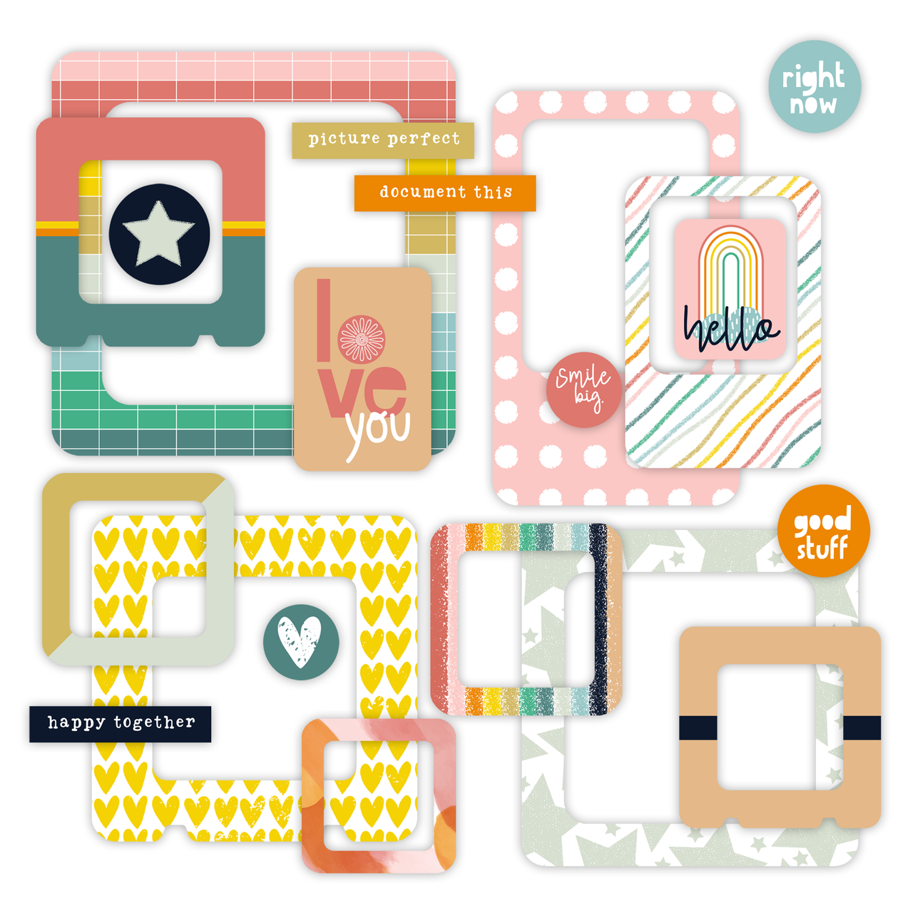 Pretty Little Studio Good Vibrations - Picture Day Frames Die-Cuts