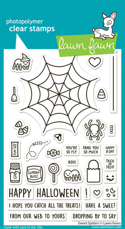 Lawn Fawn Clear Stamps - Sweet Spiders