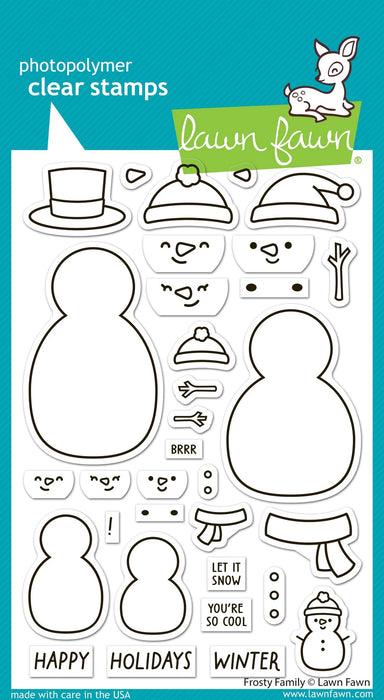 Lawn Fawn Clear Stamps - Frosty Family