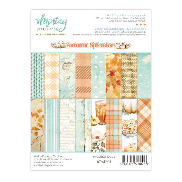 Mintay Papers Autumn Splendor - 6x8 Add-On Paper Pad