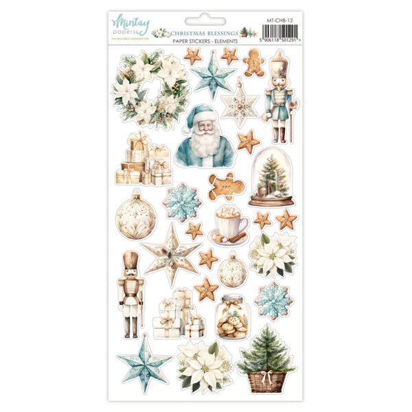 Mintay Papers Christmas Blessings - Paper Stickers Elements