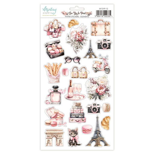 Mintay Papers See You In Paris - Paper Stickers Elements