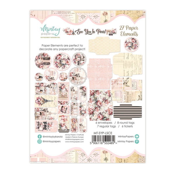 Mintay Papers See You In Paris - Paper Elements