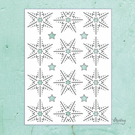 Mintay Papers 6x8 Stencil - Snowflakes 2