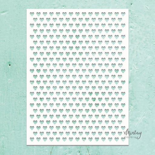 Mintay Papers 6x8 Stencil - Heart To Heart