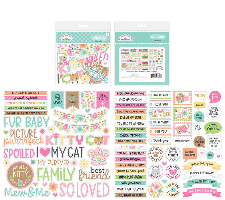 Doodlebug Design Pretty Kitty - Chit Chat