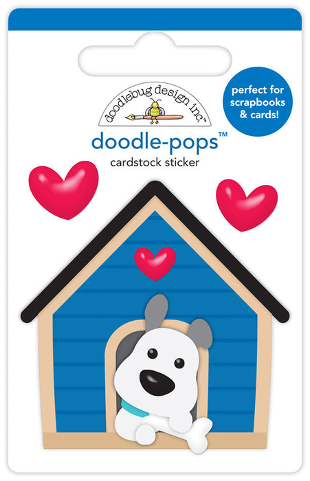 Doodlebug Design Doggone Cute - Happy Home Doodle-Pops 3D Sticker