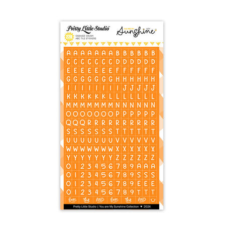 Pretty Little Studio You Are My Sunshine - Mini ABC Stickers Orange Crush