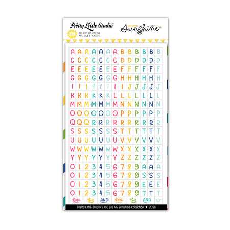 Pretty Little Studio You Are My Sunshine - Mini ABC Stickers Splash Of Color