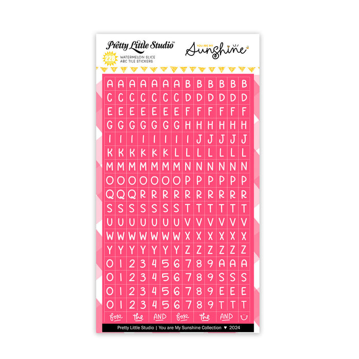 Pretty Little Studio You Are My Sunshine - Mini ABC Stickers Watermelon Slice