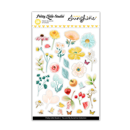 Pretty Little Studio You Are My Sunshine - Fresh Blooms Stickers