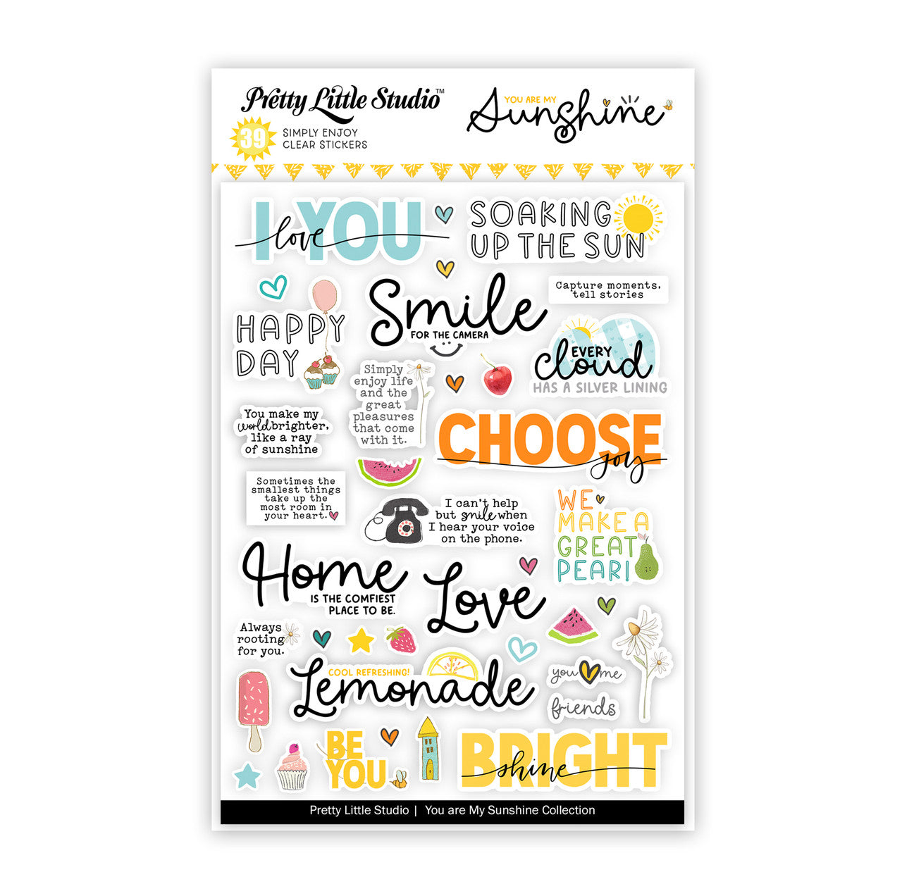 Pretty Little Studio You Are My Sunshine - Simply Enjoy Clear Stickers