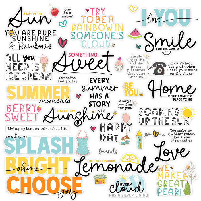 Pretty Little Studio You Are My Sunshine - Berry Sweet Words Die Cuts