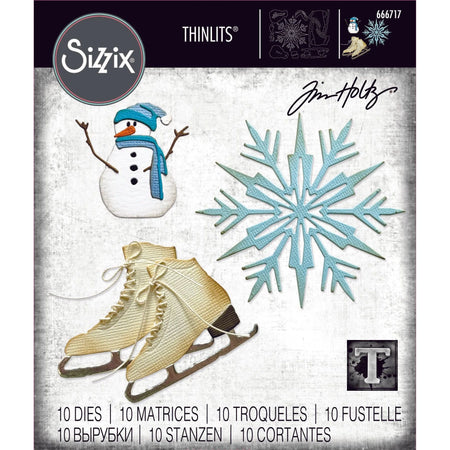 Sizzix Tim Holtz Thinlits Die - Vault Winter Wishes