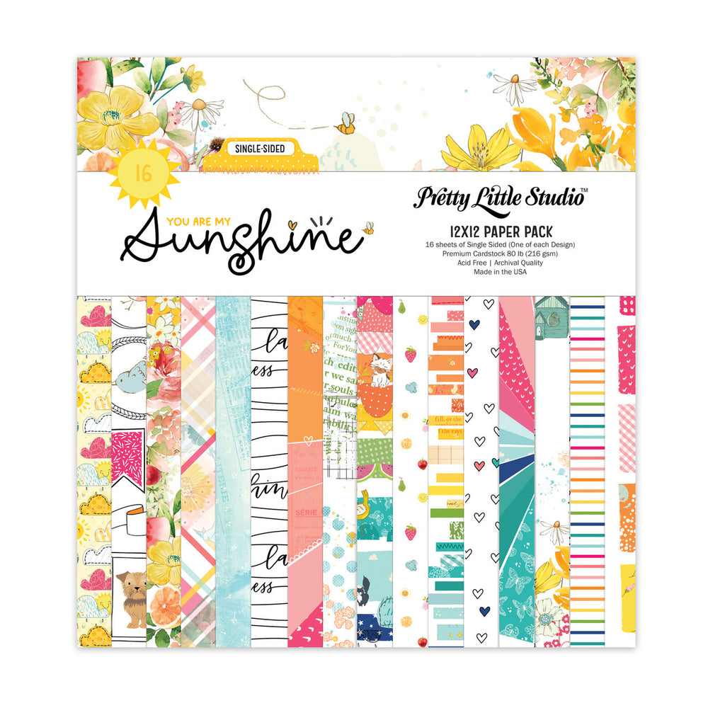 Pretty Little Studio You Are My Sunshine - Single Sided 12x12 Paper Pack