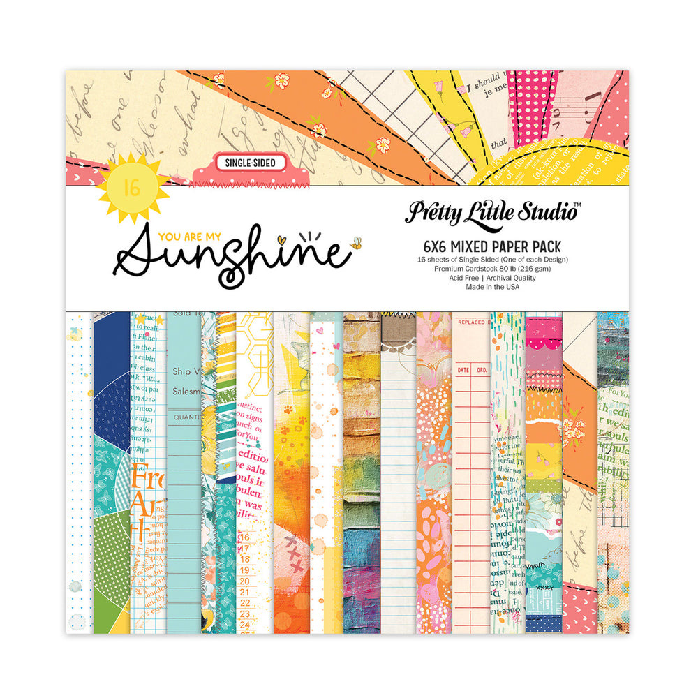 Pretty Little Studio You Are My Sunshine - Mixed 6x6 Paper Pack