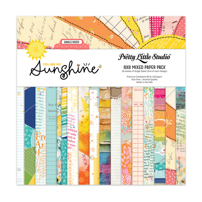 Pretty Little Studio You Are My Sunshine - Mixed 8x8 Paper Pack