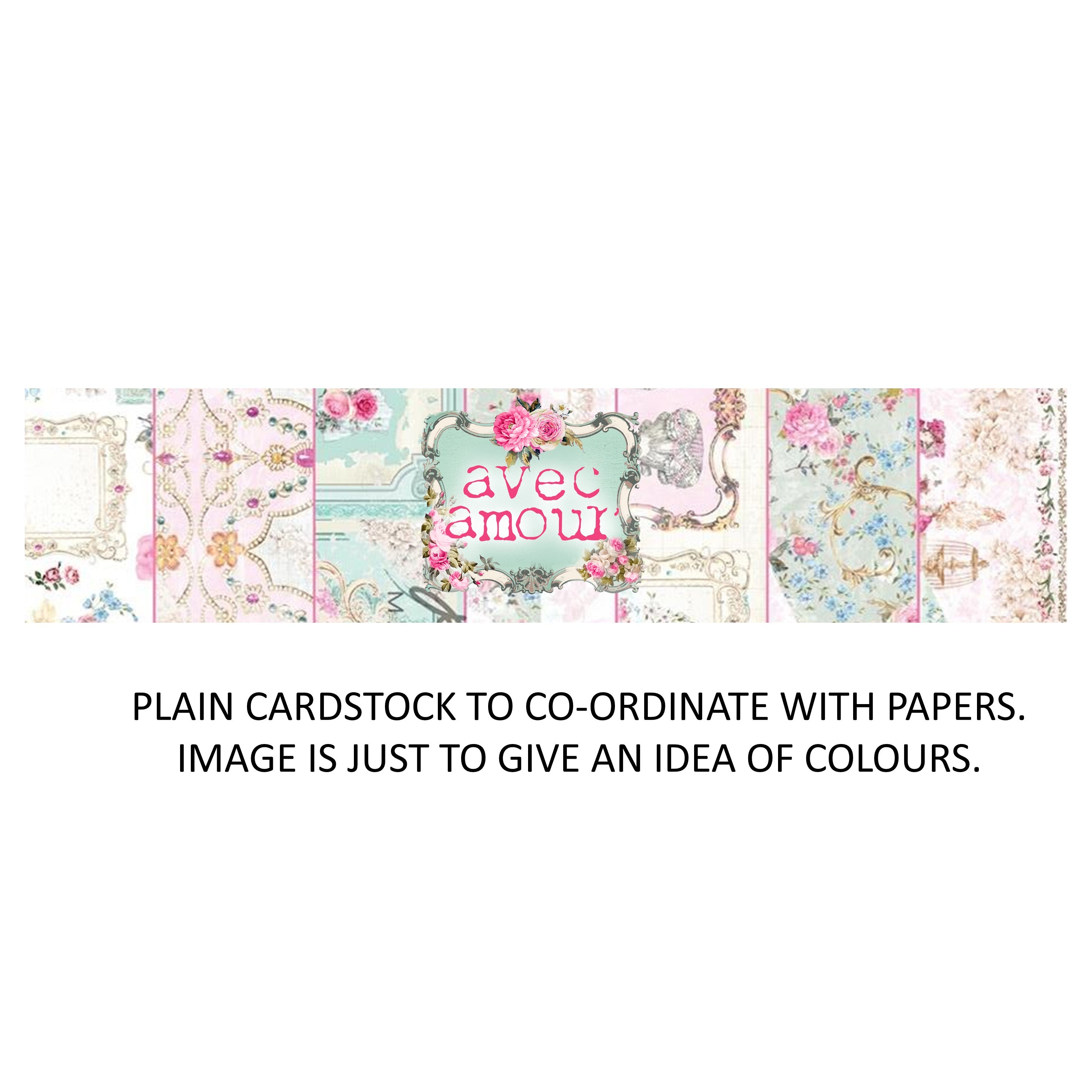 Prima Avec Amour - Bazzill Plain Matchmaker Pack