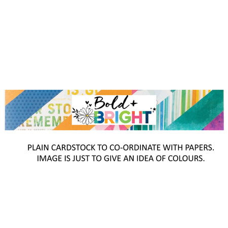 American Crafts Vicki Boutin Bold + Bright - Bazzill Plain Matchmaker Pack