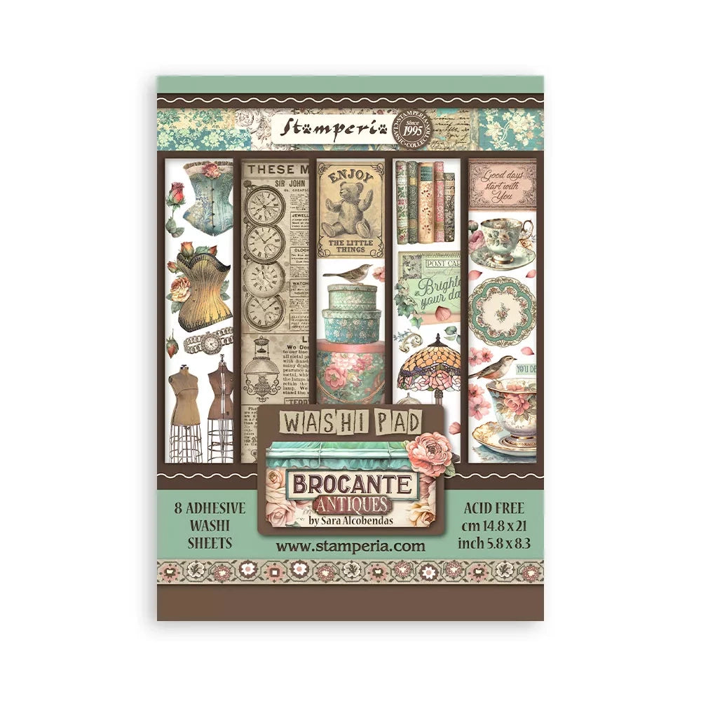 Stamperia Brocante Antiques - A5 Washi Pad