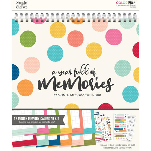 Simple Stories Color Vibe - 12 Month Memory Calendar