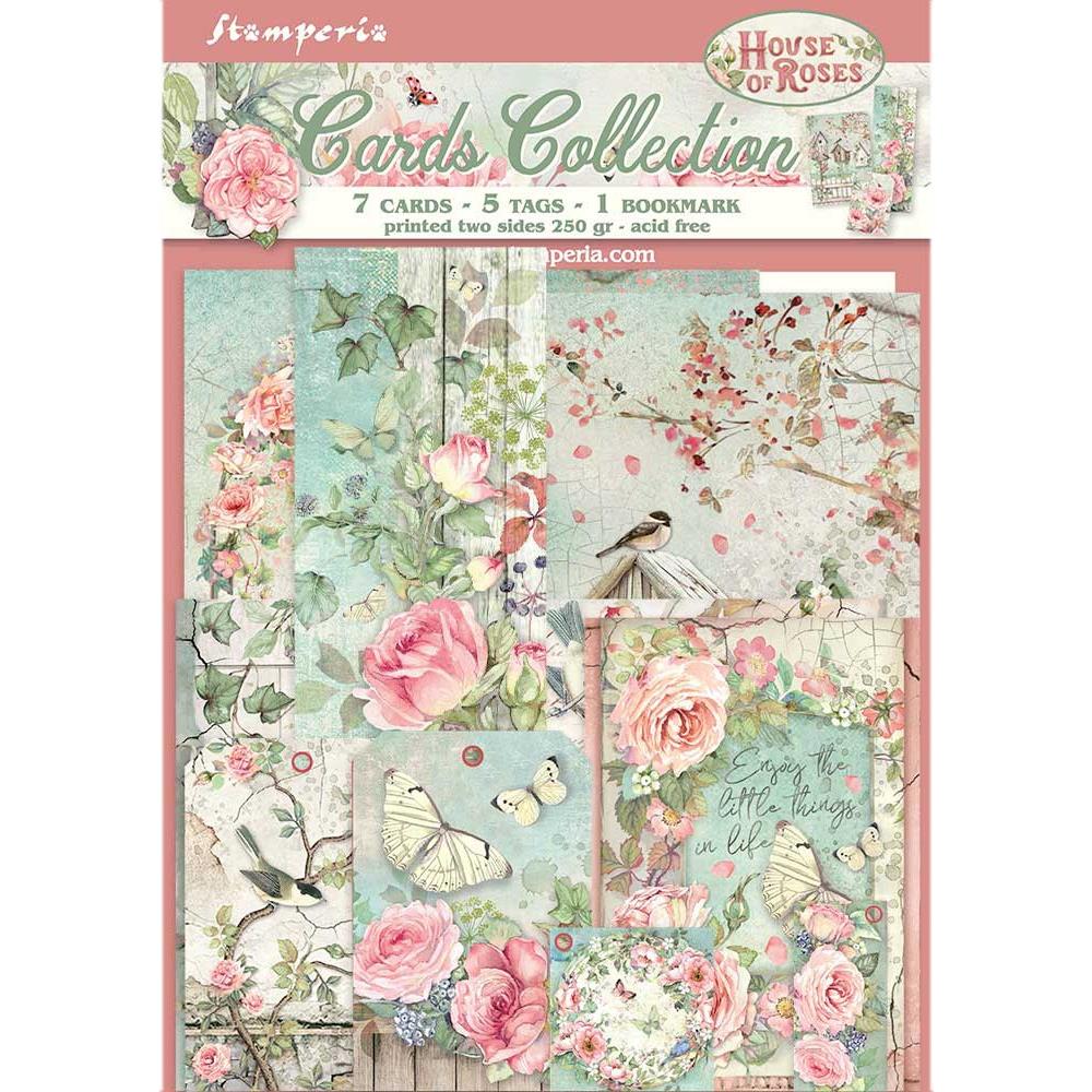 Stamperia House Of Roses - Cards Collection