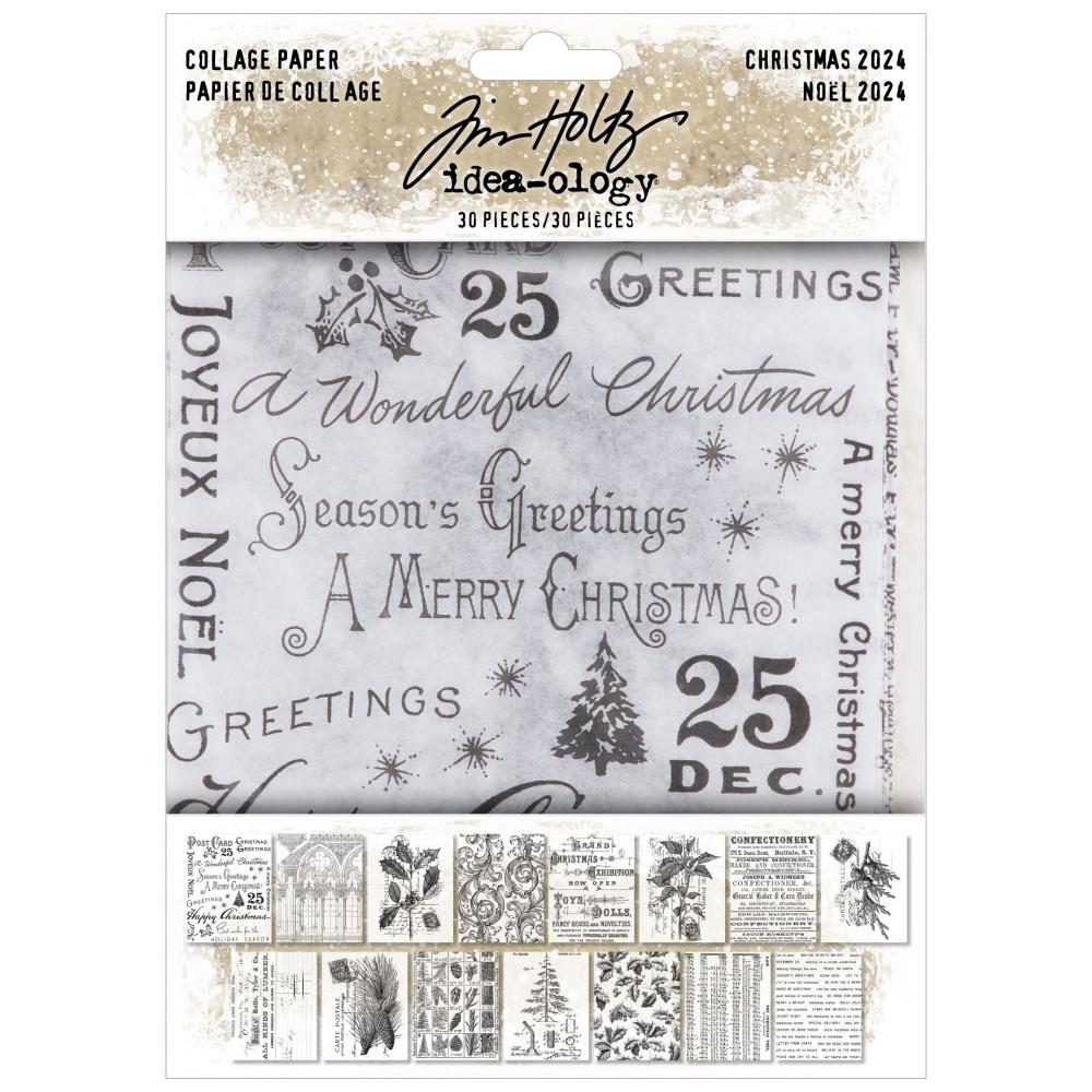 Tim Holtz Idea-ology - Collage Paper Christmas 2024