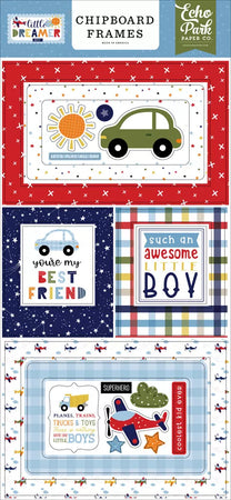 Echo Park Little Dreamer Boy - Chipboard Frames