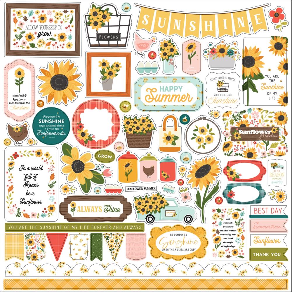 Carta Bella Sunflower Summer - Element Stickers