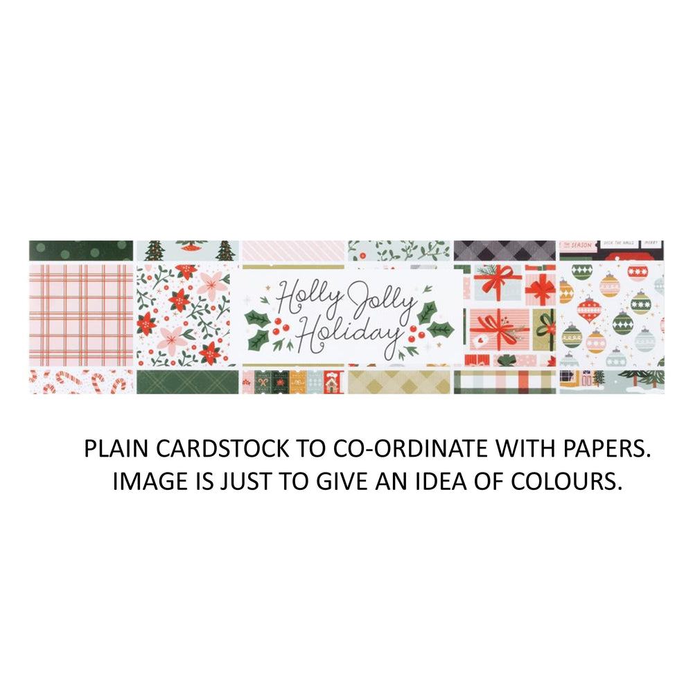 Crate Paper Holly Jolly Holiday - Bazzill Plain Matchmaker Pack