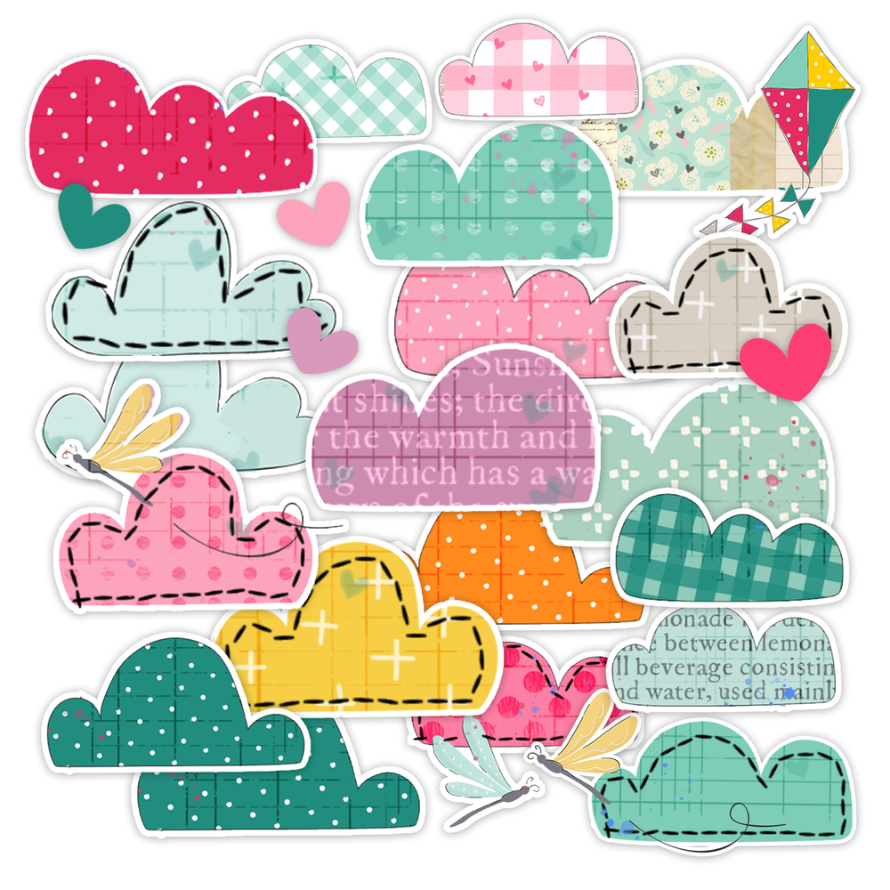 Pretty Little Studio Sunkissed - In The Cloud Die-Cuts