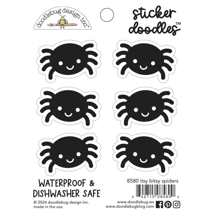 Doodlebug Design Hey Pumpkin - Itsy Bitsy Spiders Cardstock Sticker Doodle