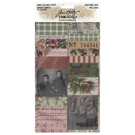 Tim Holtz Idea-ology - Large Collage Strips Christmas 2024