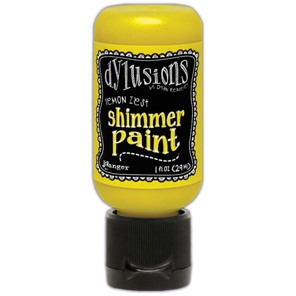 Dylusions 1oz Shimmer Paint - Lemon Zest