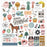 American Crafts Maggie Holmes Market Square - Chipboard Stickers