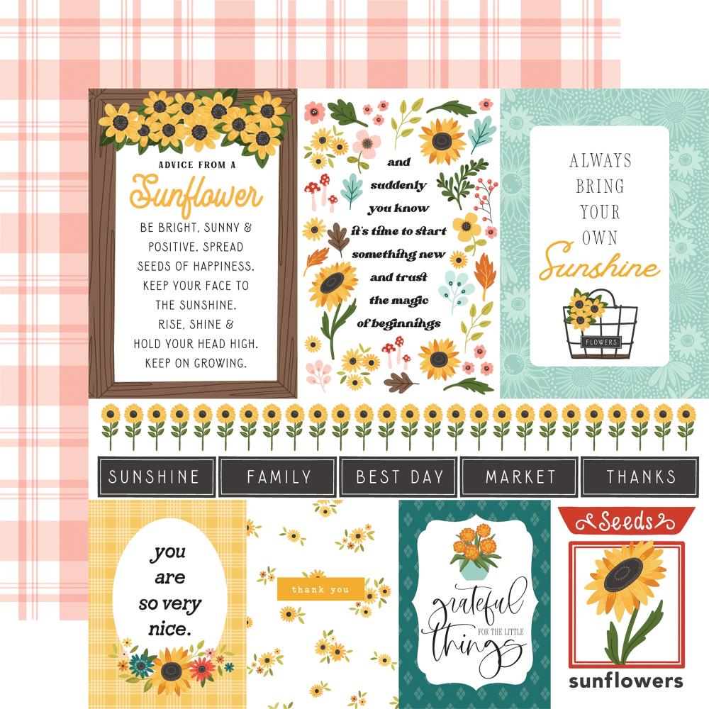 Carta Bella Sunflower Summer - Multi Journaling Cards